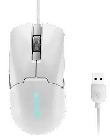 Мышь проводная игровая Lenovo M300s RGB GM White (GY51H47351) - Фото 1