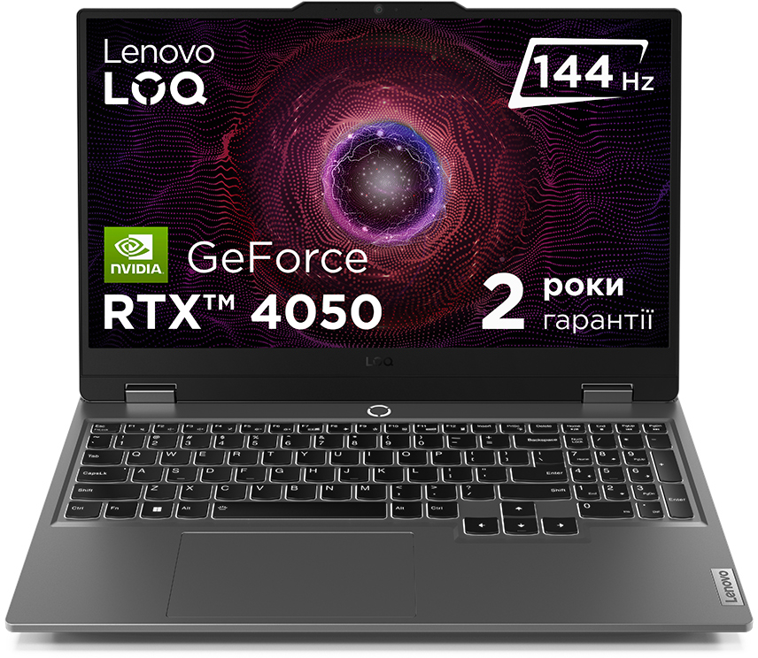Ноутбук игровой Lenovo LOQ 15ARP9 (83JC00NSRA) Luna Grey - Фото 1