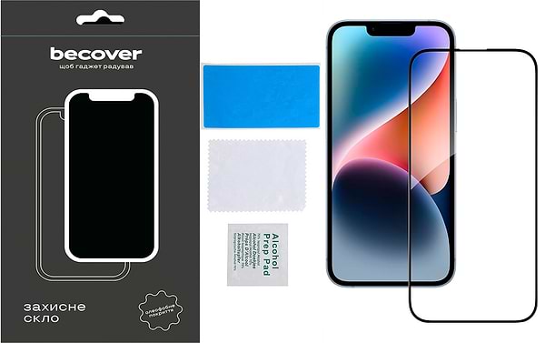 Фото - Захисне скло для смартфону BeCover for Apple iPhone 15 Pro Max Black (710594)