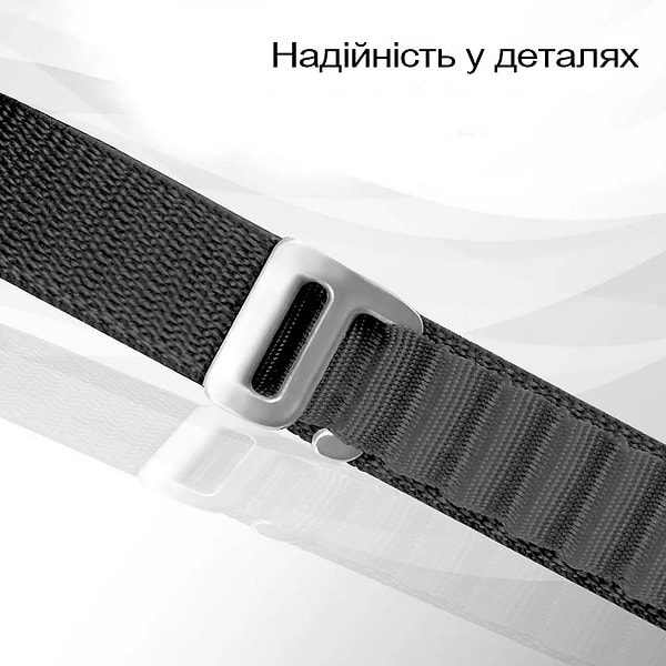 Фото - Ремінець для фітнес-браслету BeCover Nylon Style for Xiaomi Mi Smart Band 7 Black (707655)