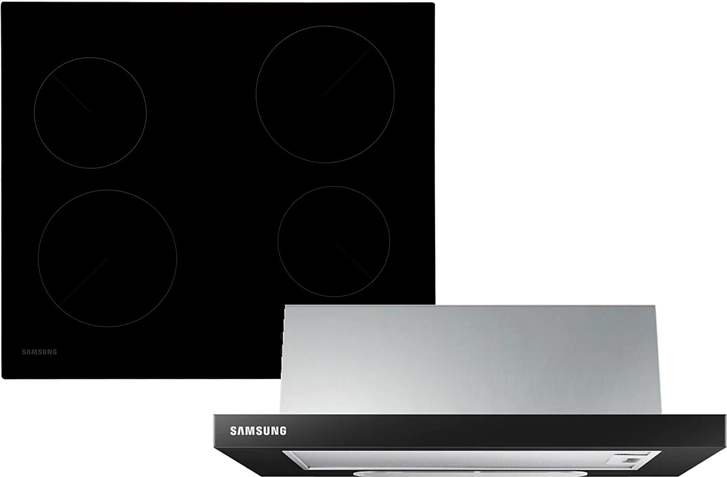 Комплект техніки Samsung Варильна поверхня + Витяжка вбудована Samsung NZ64T3506AK/WT + NK24M1030IB/UR