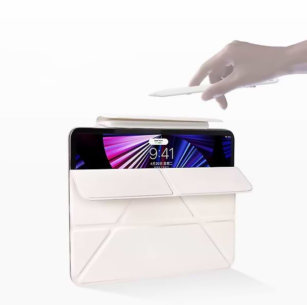 Фото - Чохол для планшету BeCover Ultra Slim Origami Magnetic з кріпленням Apple iPad Pro 11" M4 2024 Beige (712961)