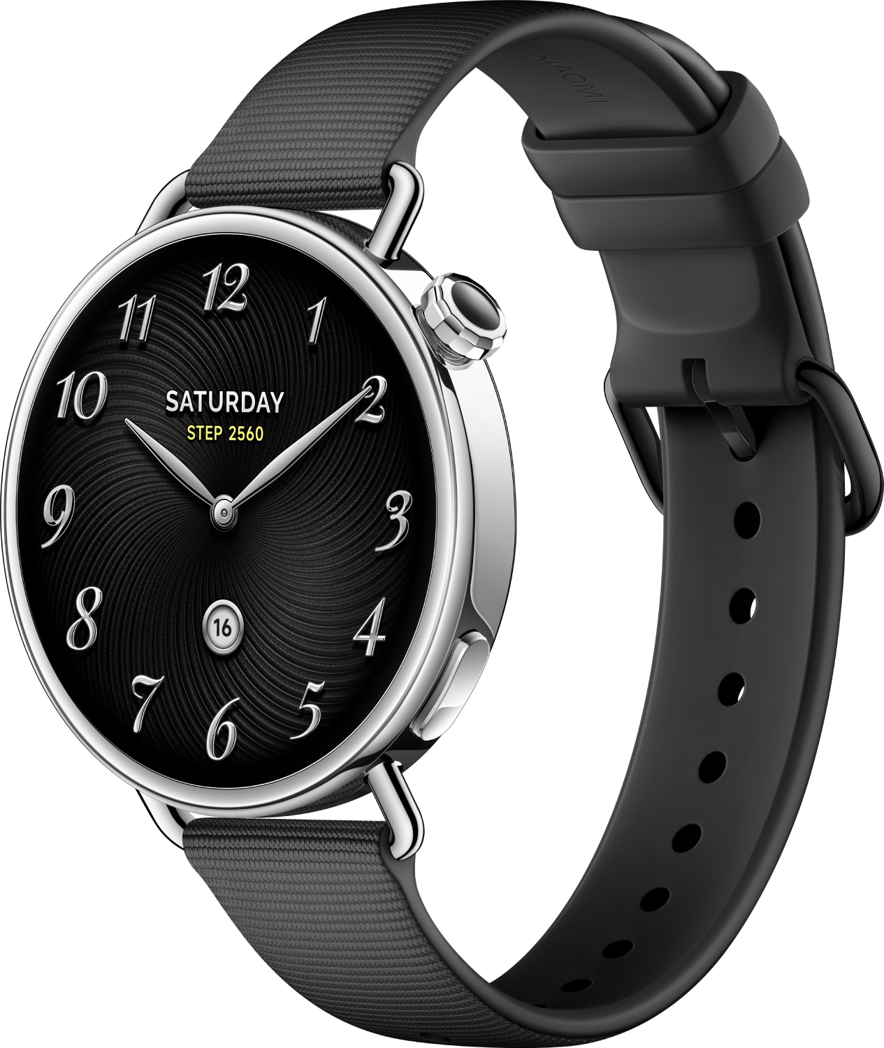 Смарт-годинник Xiaomi Watch S4 41mm Fluororubber Strap Black - Фото 1