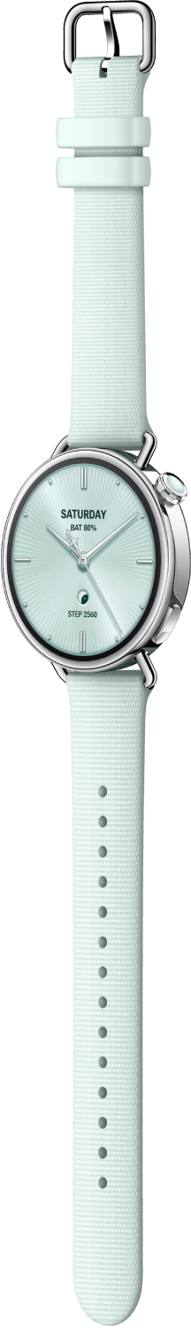 Фото - Смарт-часы Xiaomi Watch S4 41mm Fluororubber Strap Mint Green