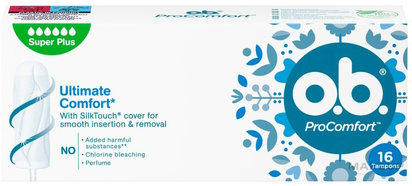 Тампони гігієнічні o.b. ProComfort Super Plus 16 шт. (3574661857640)
