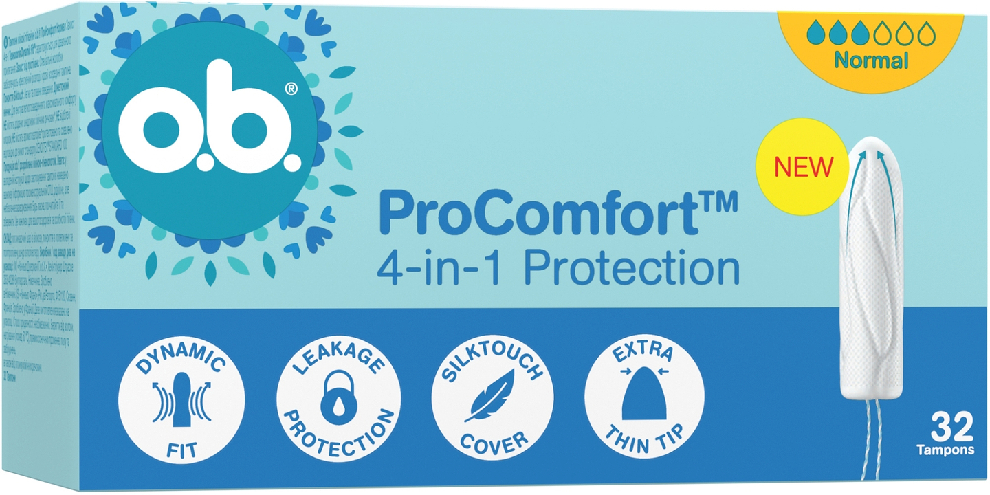 Тампони гігієнічні o.b. ProComfort Normal 32 шт. (3574661899992)