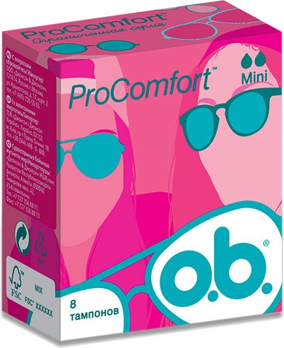 Фото - Тампони гігієнічні o.b. ProComfort Mini 8 шт. (3574660142303)