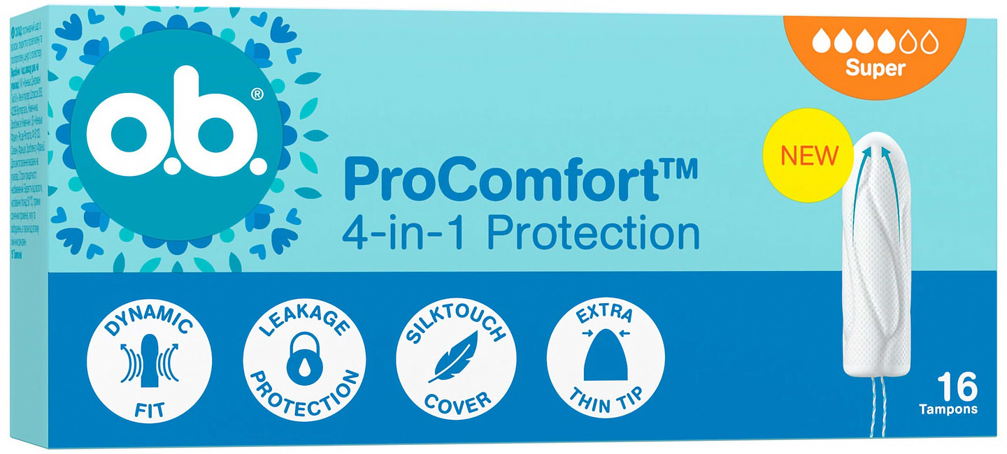 Тампони гігієнічні o.b. ProComfort Super 16 шт. (3574661900469)