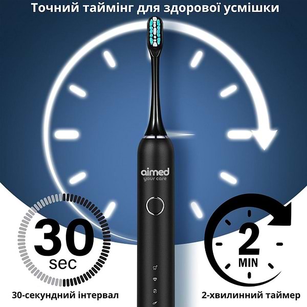 Фото - Зубна щітка електрична AIMED Neo Pro 
White (AI-NeoPro_wh)