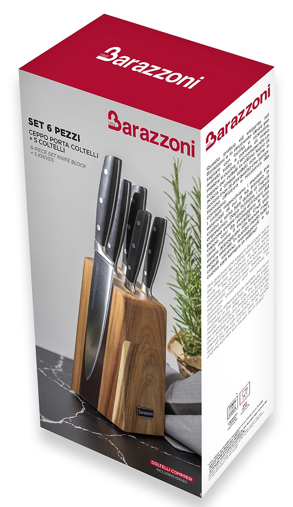 Фото - Набір ножів Barazzoni 20,20,20,12.5, 9 см (802090600)