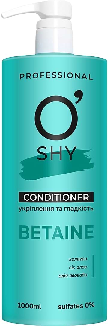 Бальзам для волосся O'Shy Кондиціонер Betaine. Укріплення та гладкість (Professional) 1л (4820263234945) - Фото 1