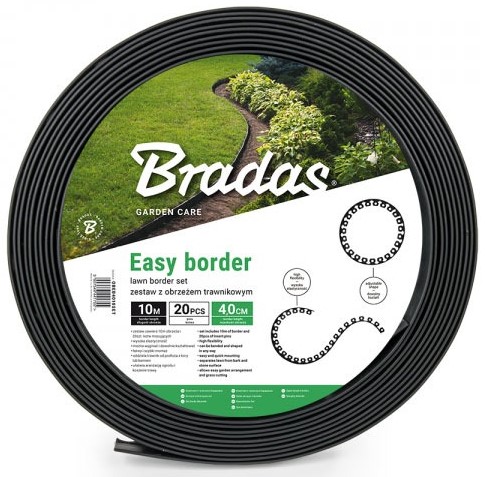 Фото - Лента газонная BRADAS Easy Border Set 4x1000 см Черный (OBEB4010SET)