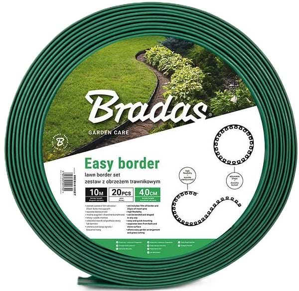 Фото - Лента газонная BRADAS Easy Border 4x1000 см Зеленый (OBEGR4010SET)