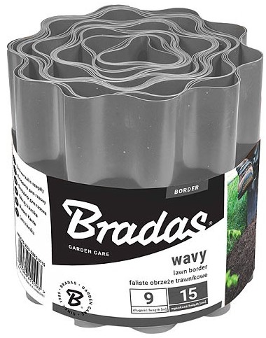 Фото - Лента газонная BRADAS 9 м 15 см Серый (OBFGY 0915)