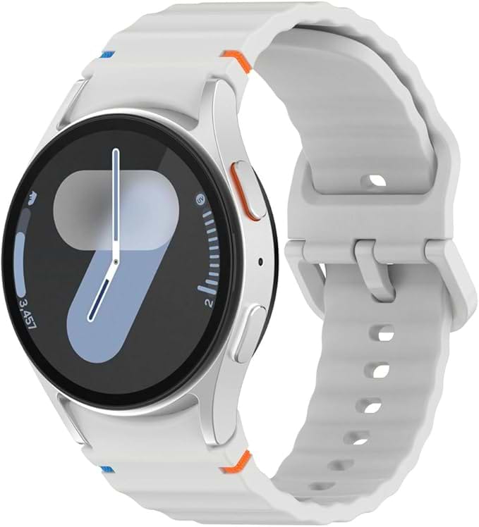 Ремінець для смарт-годинника BeCover Ribbed Tape for Samsung Galaxy Watch (20mm) 3 41mm/4 40mm-44mm/5 40-44mm/6 40-44mm/7 40-44mm Lite Gray (712045) - Фото 1