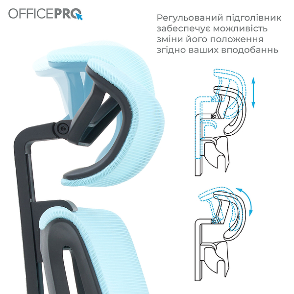 Фото - Кресло офисное OfficePro Harmony (OC310-B-BL-BL) Black/Blue