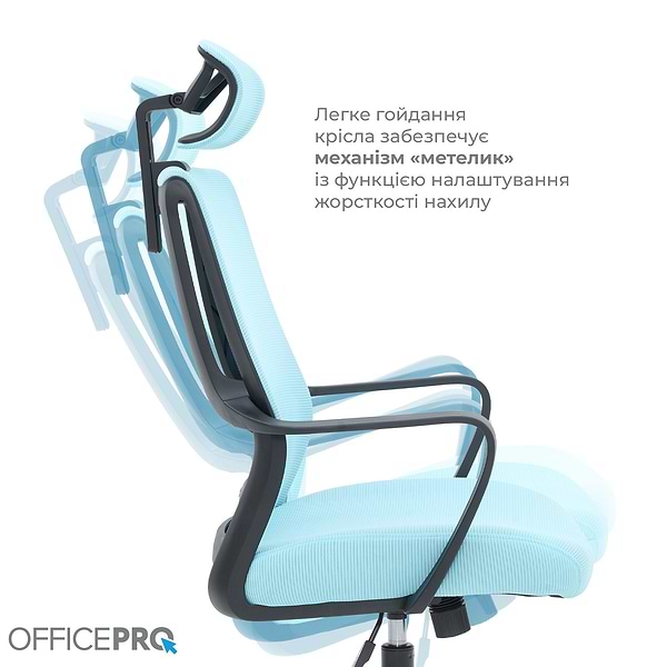 Фото - Кресло офисное OfficePro Harmony (OC310-B-BL-BL) Black/Blue