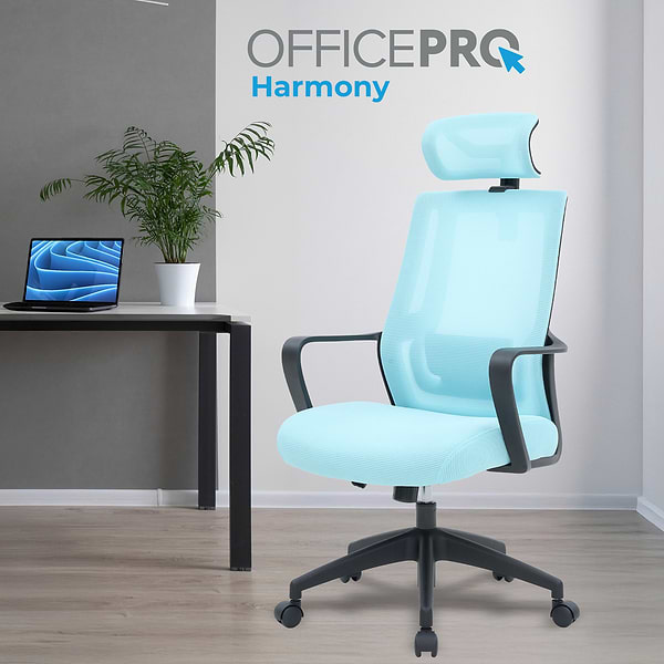 Фото - Кресло офисное OfficePro Harmony (OC310-B-BL-BL) Black/Blue
