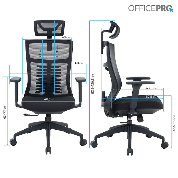 Фото - Кресло офисное OfficePro Balance (OC550-B-B-B) Black