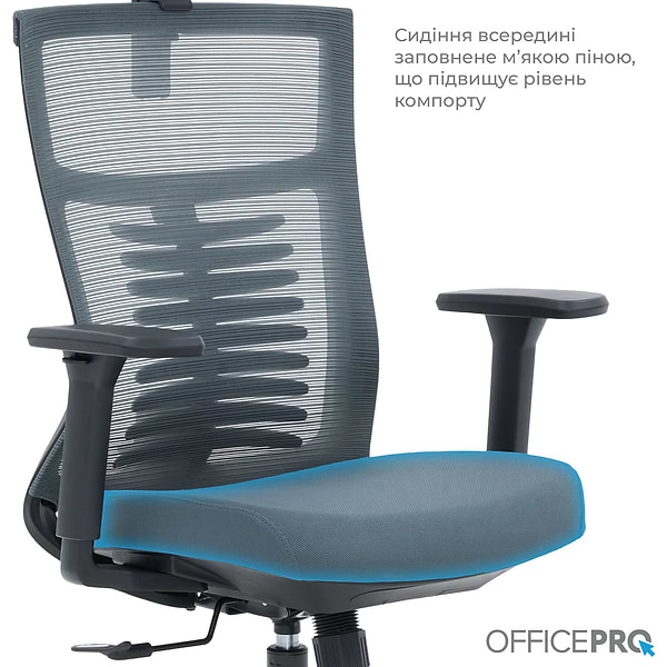 Фото - Кресло офисное OfficePro Balance (OC550-B-DG-DG) Black/Dark Gray