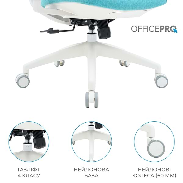 Фото - Кресло офисное OfficePro Balance (OC550-W-DG-BL) White/Dark Gray/Blue