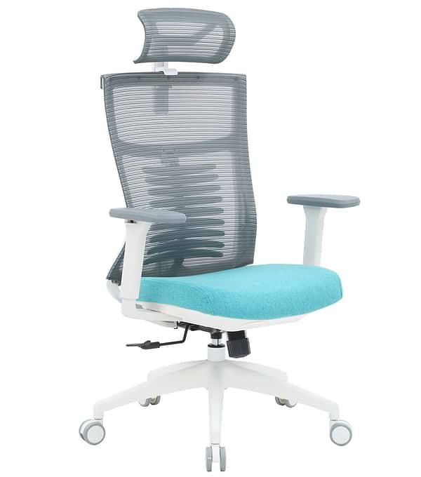 Фото - Кресло офисное OfficePro Balance (OC550-W-DG-BL) White/Dark Gray/Blue