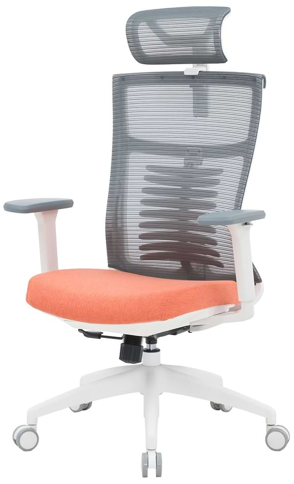 Фото - Кресло офисное OfficePro Balance (OC550-W-DG-OR) White/Dark Gray/Orange