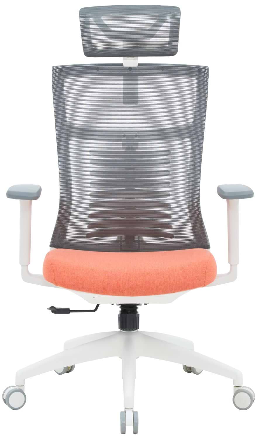 Крісло офісне OfficePro Balance (OC550-W-DG-OR) White/Dark Gray/Orange - Фото 1