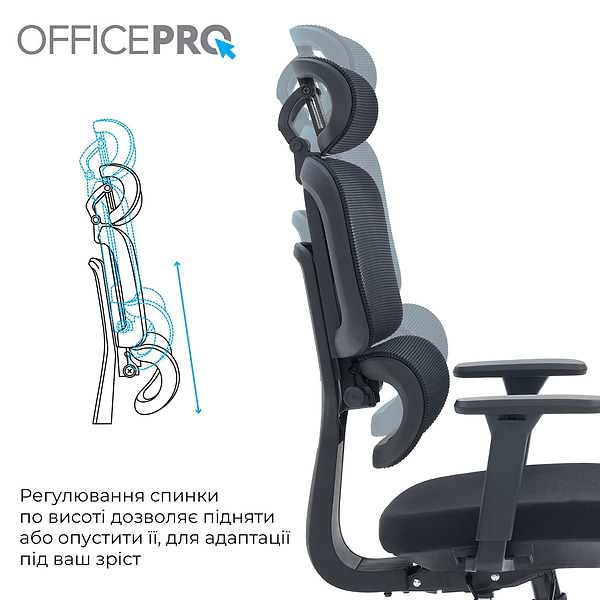 Фото - Кресло офисное OfficePro Skyline (OC580-B-B-B) Black