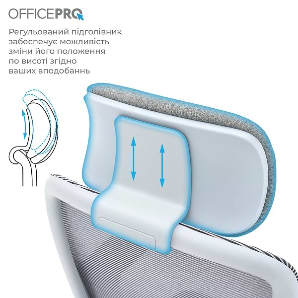 Фото - Крісло офісне OfficePro Wave (OC599-G-G-G) Gray