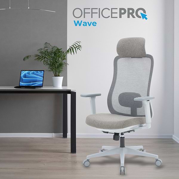 Фото - Крісло офісне OfficePro Wave (OC599-G-G-G) Gray