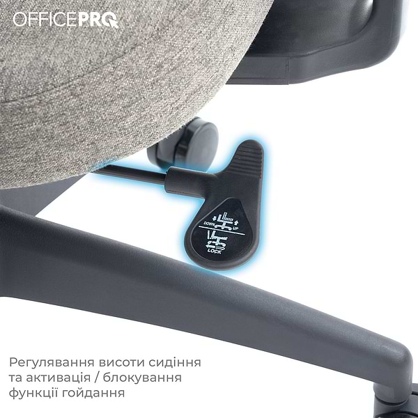 Фото - Кресло офисное OfficePro Elegant (OC600-B-DG-DG) Black/Dark Gray