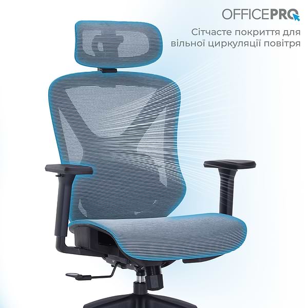 Фото - Крісло офісне OfficePro Atlas (OC630-B-DG-DG) Black/Dark Gray