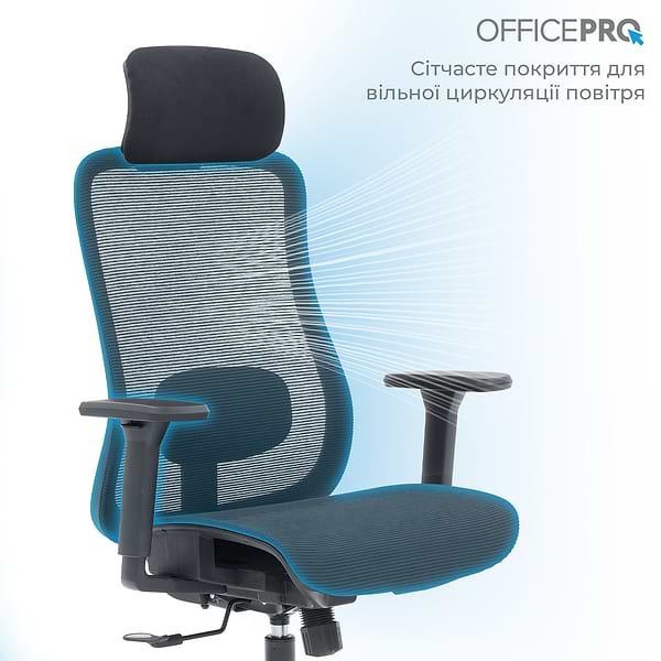 Фото - Кресло офисное OfficePro Wave (OC670-B-B-B) Black