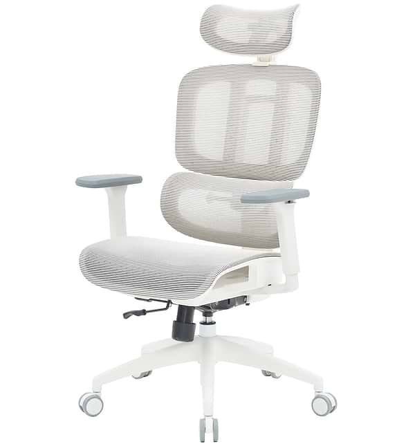 Фото - Кресло офисное OfficePro Skyline (OC680-W-LG-LG) White/Light Gray