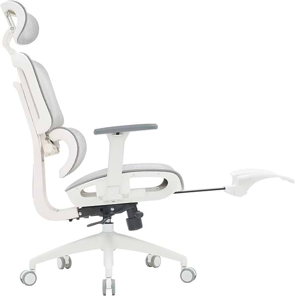 Фото - Кресло офисное OfficePro Skyline Footrest (OC750-W-LG-LG) White/Light Gray