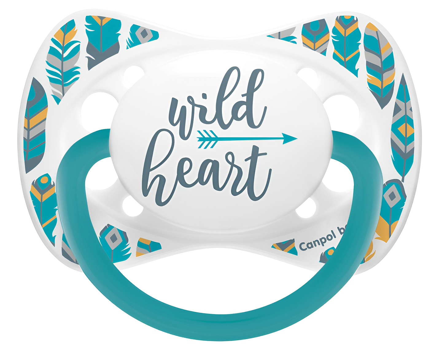 Симметричная пустышка Canpol babies Wild Nature 6-18 мес бирюзовая (23/289_tur)