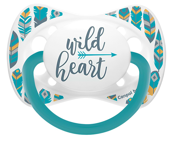 Фото - Симетрична пустушка Canpol babies Wild Nature 6-18 міс бірюзова (23/289_tur)