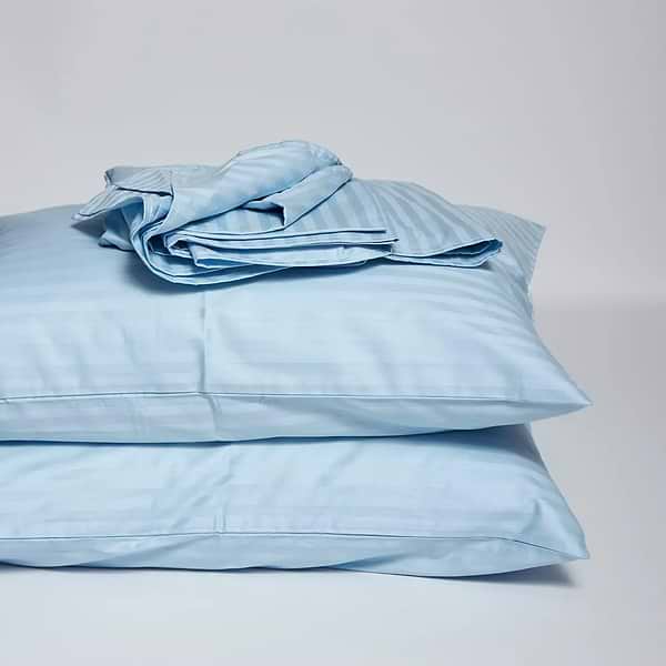 Фото - Комплект постельного белья Moon&Star Satin Stripe Ocean Calm 200х220 нав. 70х70 см 2 шт. (MS-890000836)