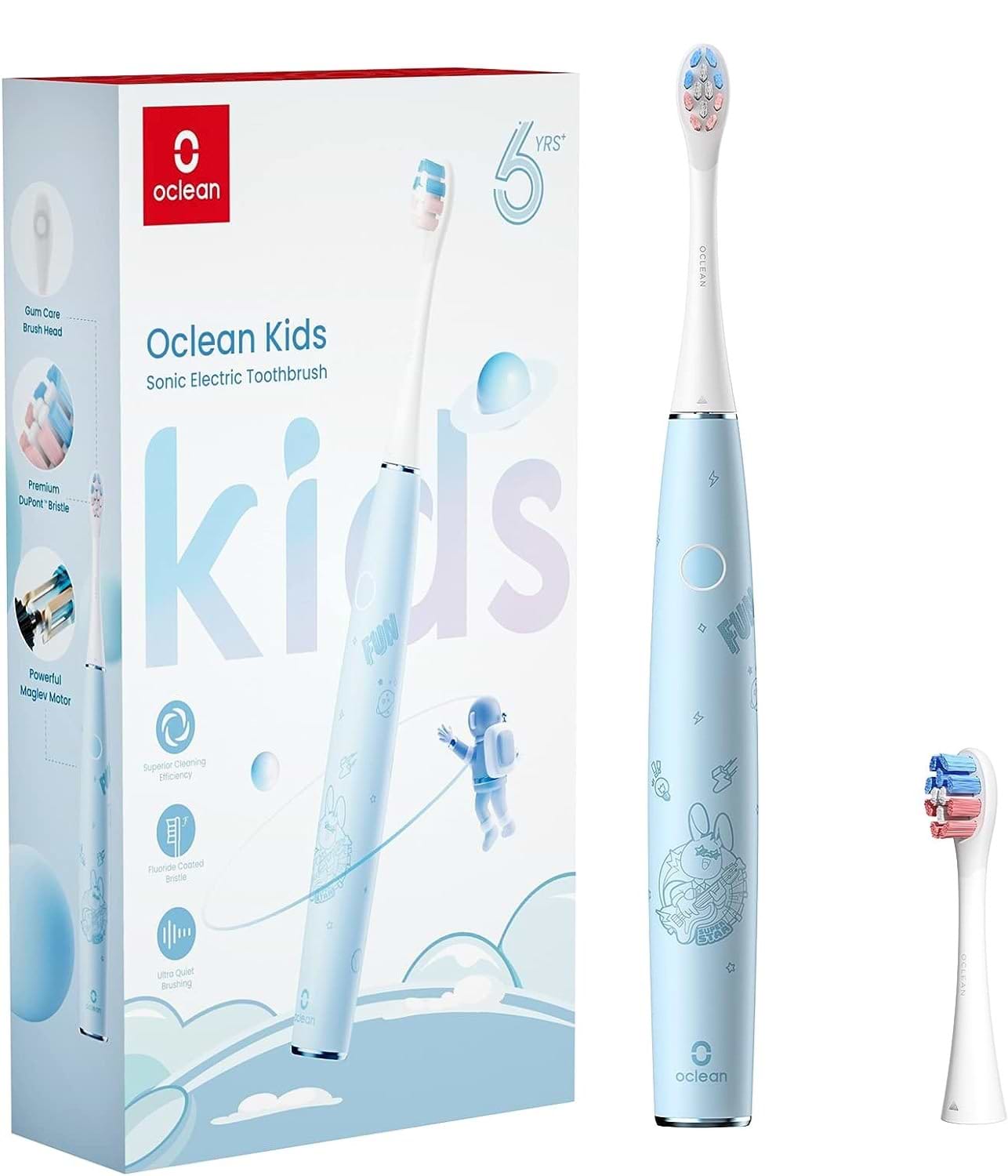 Зубная щетка электрическая Oclean Kids Electric Toothbrush Blue (6970810552379) - Фото 1