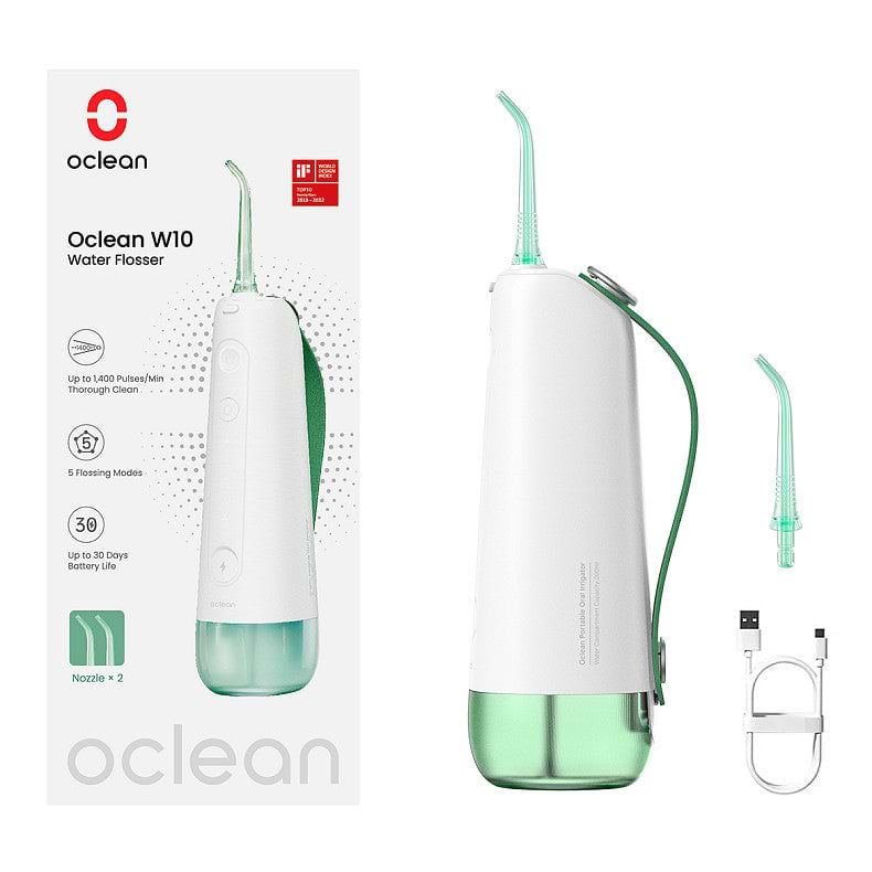 Ирригатор Oclean W10 Green New-2 Nozzles (6970810555745) - Фото 1