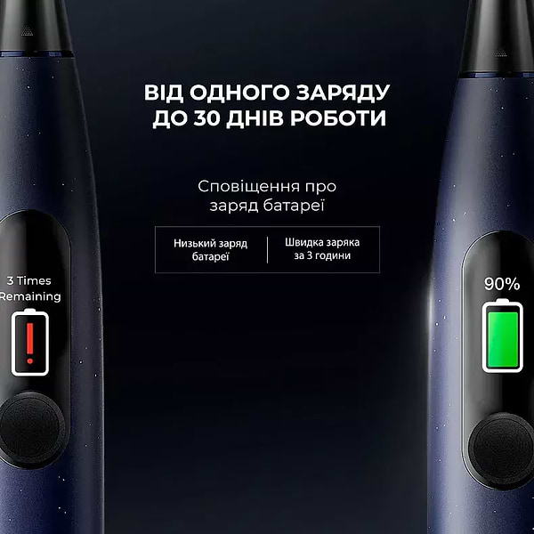 Фото - Зубна щітка електрична Oclean X Pro Digital Electric Toothbrush Dark Blue (6970810553482)