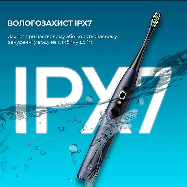 Фото - Зубна щітка електрична Oclean X Pro Digital Electric Toothbrush Dark Blue (6970810553482)