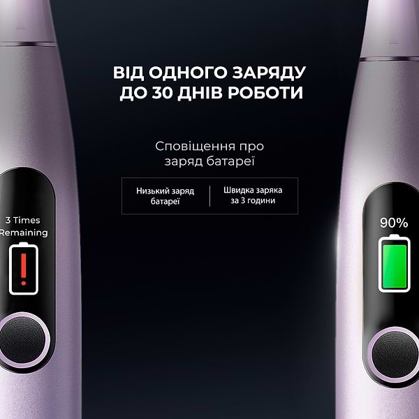 Фото - Зубна щітка електрична Oclean X Pro Digital Electric Toothbrush Purple (6970810553475)