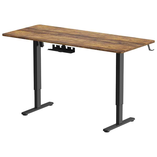 Фото - Стіл з електрорегулюванням висоти OfficePro ODE1670DW Dark Wood/Black