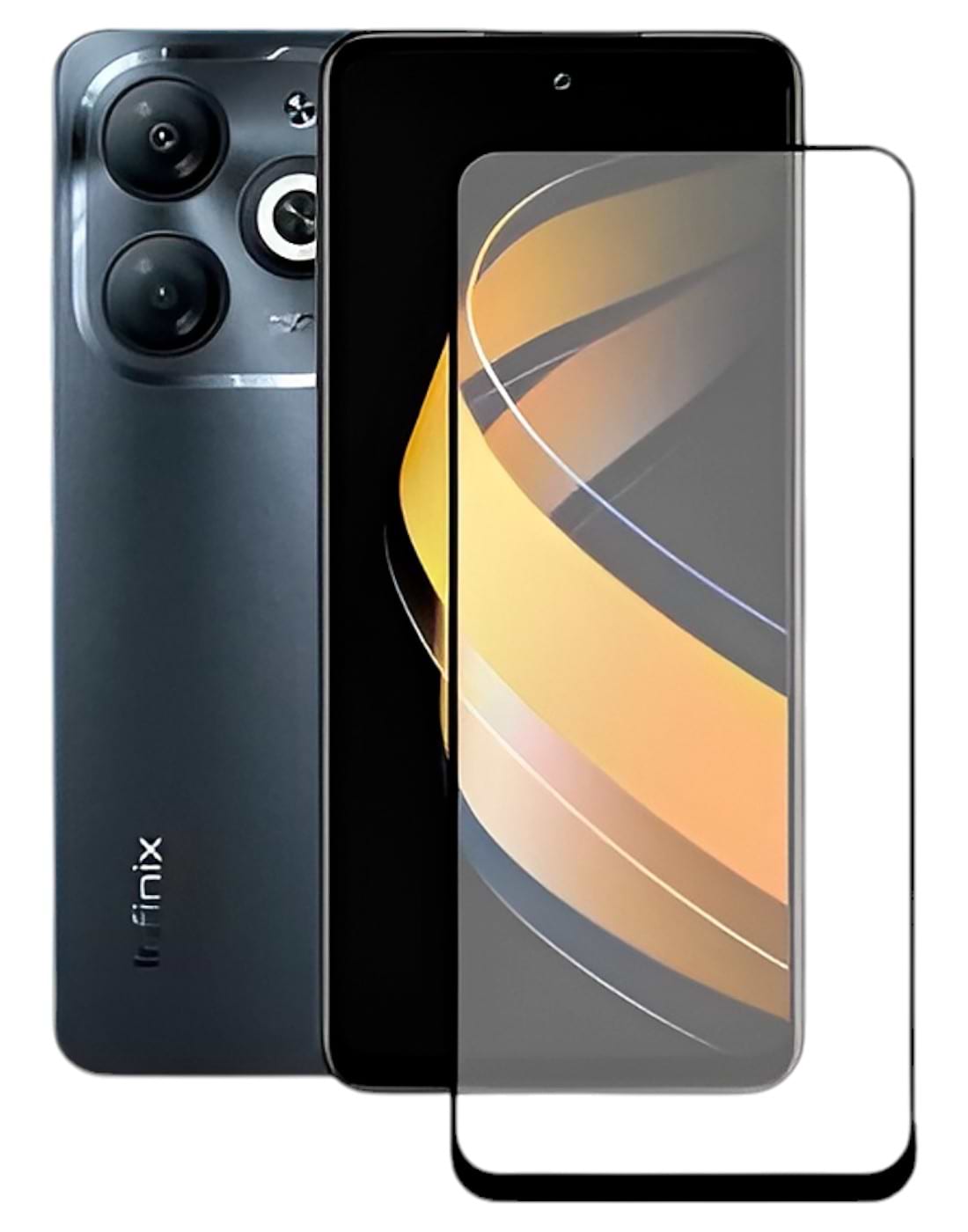 Защитное стекло для смартфона BeCover Infinix Smart 8 (X6525) Black (710482)