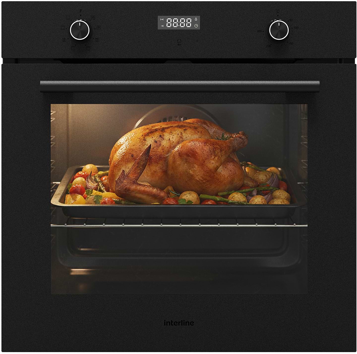 Духовой шкаф электрический Interline OEG 781 ETR BA Nano Matte - Фото 1