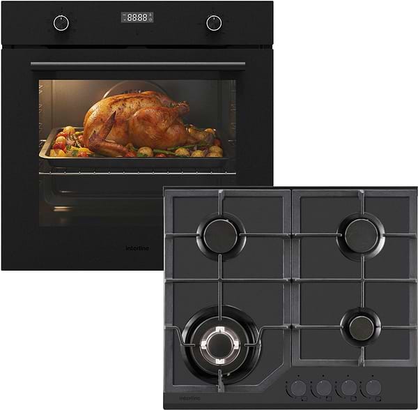 Фото - Комплект техніки Interline Духова шафа + Варильна поверхня Interline OEG 781 ETR BA Nano Matte + HGG 760 FGT BA Nano Matte