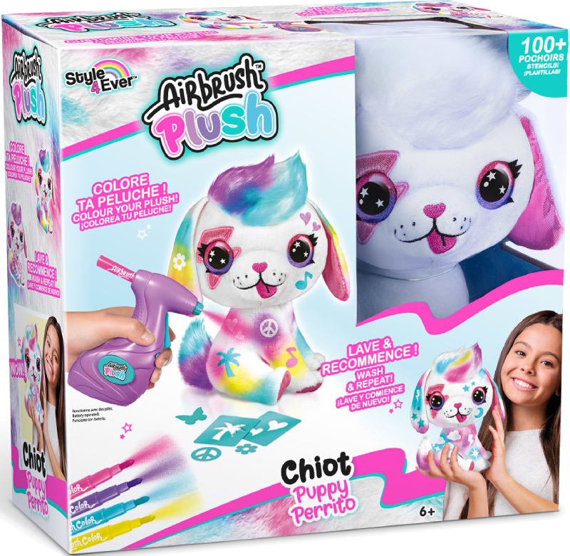 Набір для декупажу та розпису Canal Toys DIY AIRBRUSH PLUSH - Щеня (OFG249/1) - Фото 1
