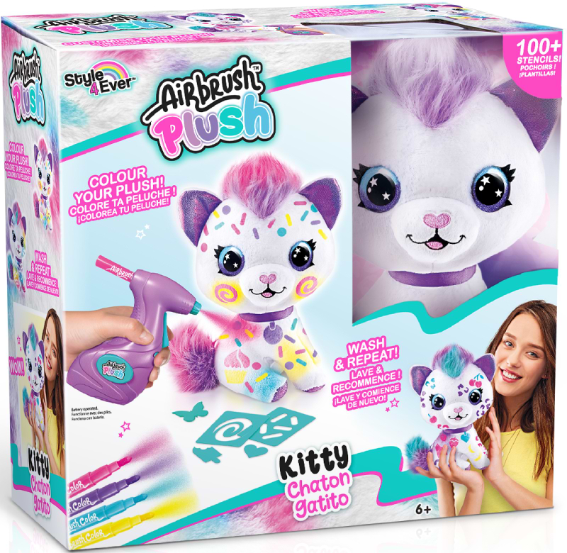 Набір для декупажу та розпису Canal Toys DIY AIRBRUSH PLUSH - Кошеня (OFG272/1) - Фото 1